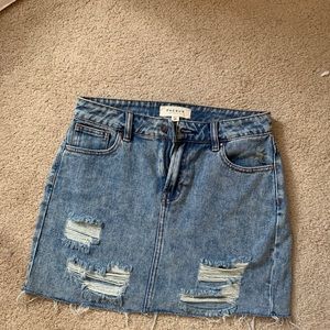 Pacsun jean mini skirt